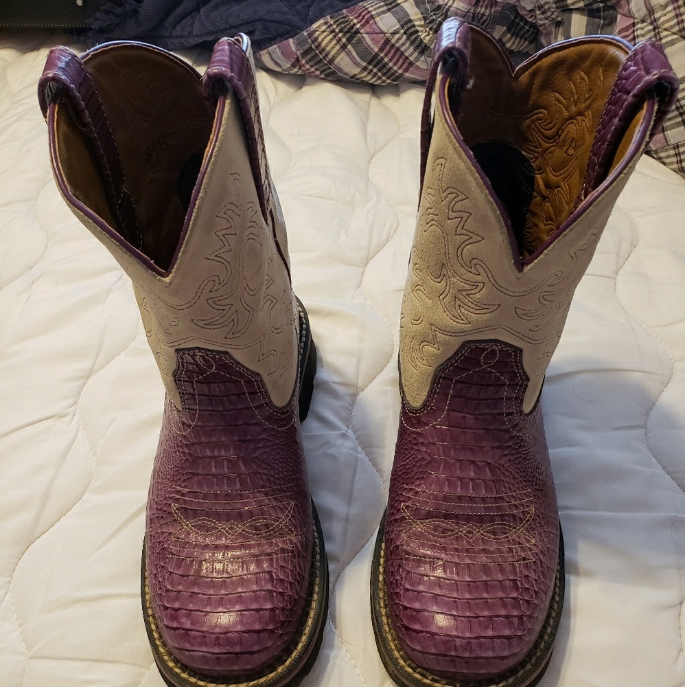 Ariat purple Fat Baby cowboy boots 9